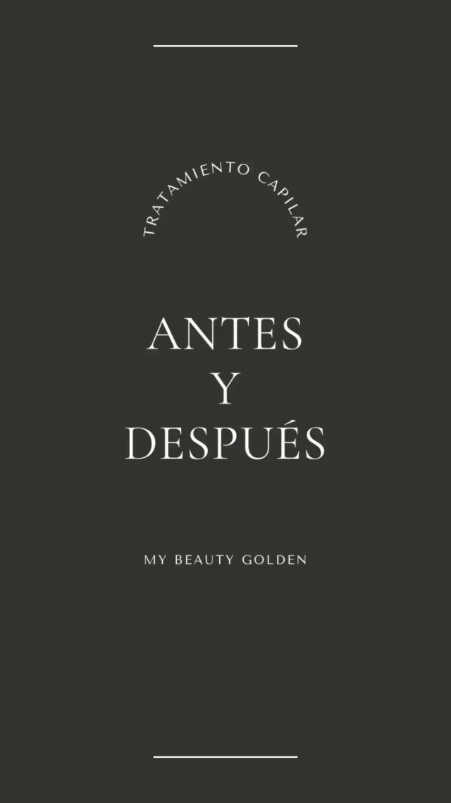 ✨Antes y Después✨ ¡LUZ!💡

▪️¿Qué te parece este cambio en una sola visita al salón? En My Beauty Golden, nos encanta darle vida y luz al cabello de nuestras clientas, y este reel lo dice todo. 🎥✨

▫️Tratamientos personalizados para cada persona💫 

🗓️Reserva ya tu próxima visita al salón.

✨¡Descubre el cambio en My Beauty Golden!
-
-
-
-
 #MyBeautyGolden #MechasPerfectas #BarrioSalamanca #Madrid #peluqueríamadrid #TransformaciónDeCabello #expertosencolor